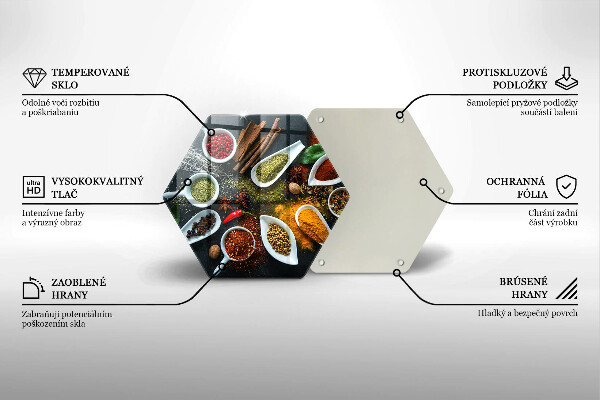 Kuchynská doska zo skla Kuchynské korenie