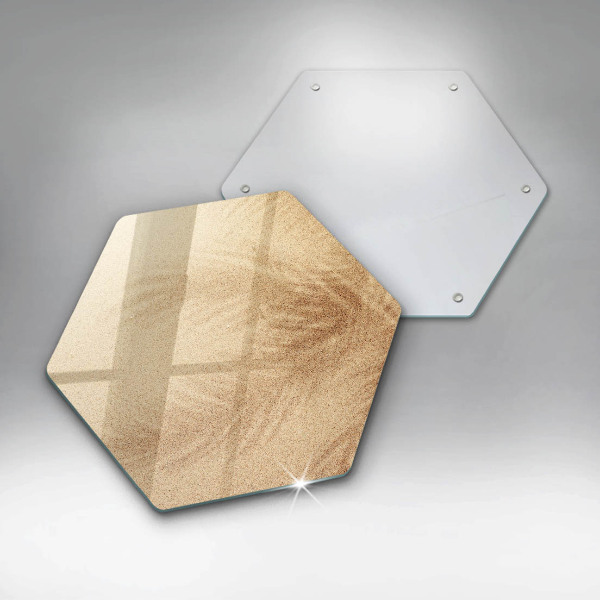 Kuchynská doska veľká zo skla Dovolenka na pláži s pieskom