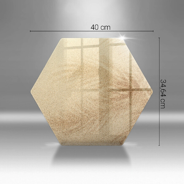 Kuchynská doska veľká zo skla Dovolenka na pláži s pieskom