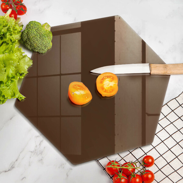 Kuchynská doska veľká zo skla Hnedá farba