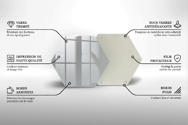Kuchynská doska veľká zo skla Šedá farba