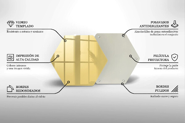 Kuchynská doska veľká zo skla žltá