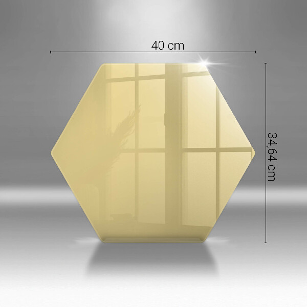 Kuchynská doska veľká zo skla žltá