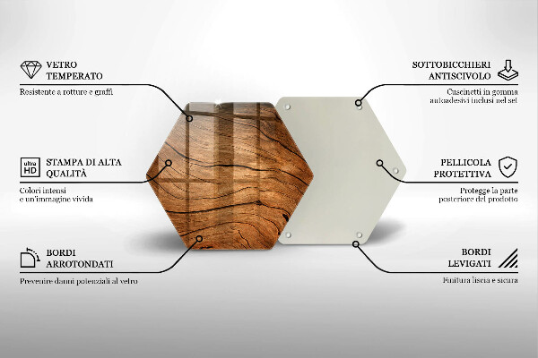 Kuchynská doska zo skla Textúra drevenej dosky