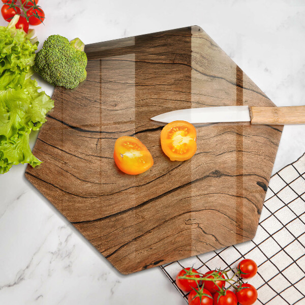 Kuchynská doska zo skla Textúra drevenej dosky