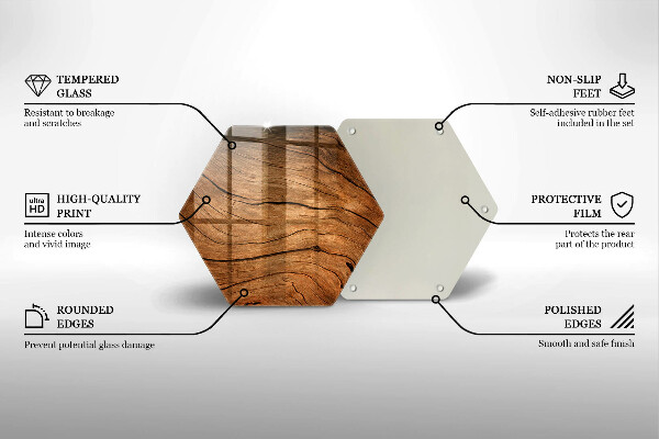 Kuchynská doska zo skla Textúra drevenej dosky