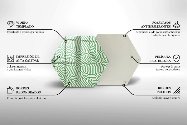 Kuchynská doska veľká zo skla Abstraktné línie