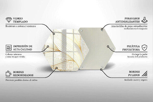 Kuchynská doska veľká zo skla Vzor moderných línií