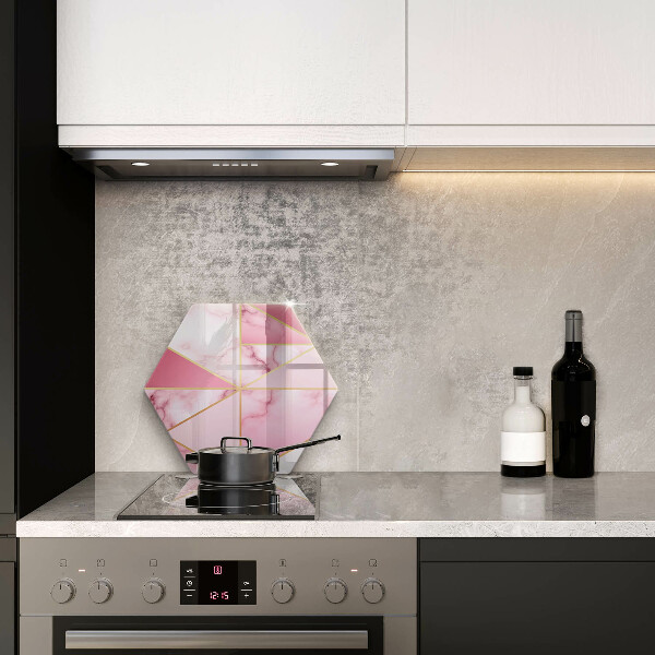 Kuchynská doska veľká zo skla Geometrický mramor