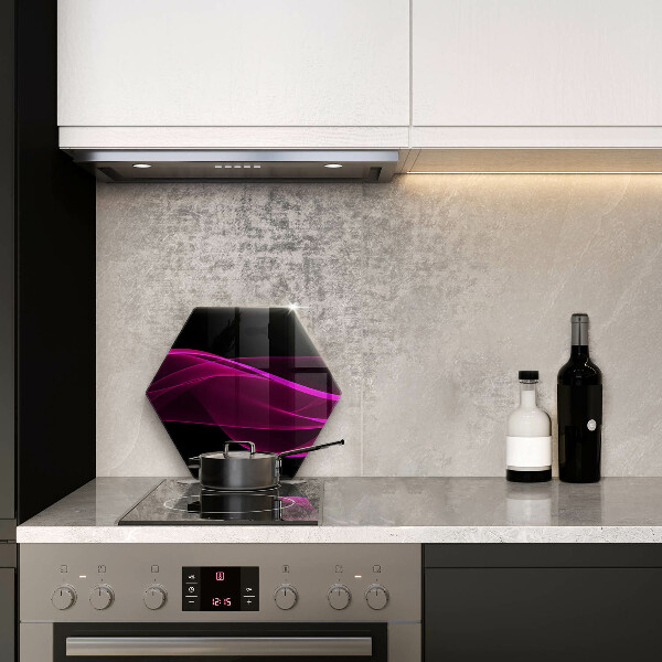 Kuchynská doska veľká zo skla Ružová abstrakcia