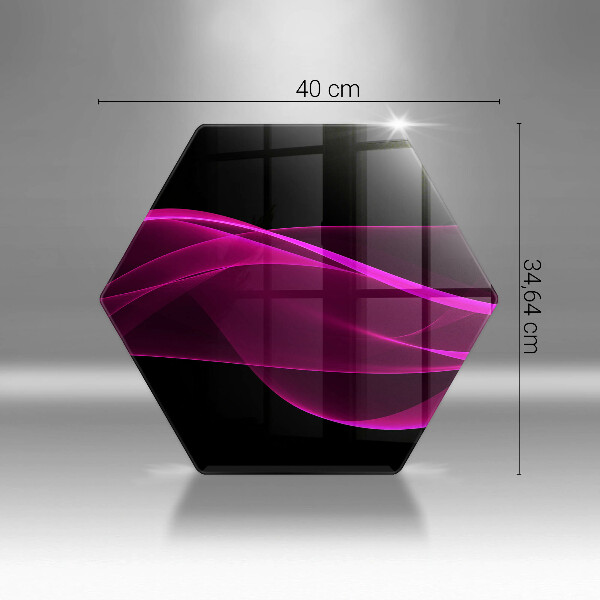 Kuchynská doska veľká zo skla Ružová abstrakcia