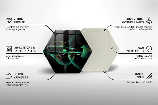 Kuchynská doska veľká zo skla Moderná abstrakcia