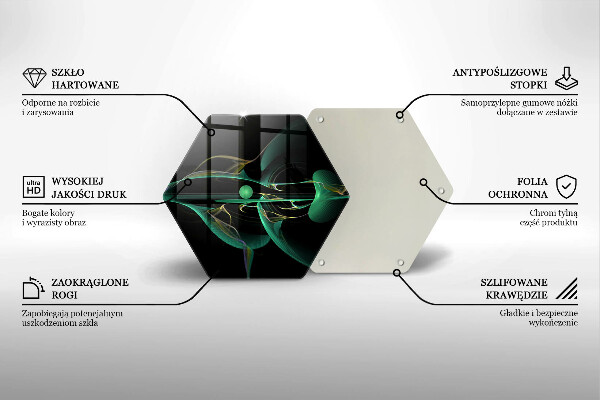 Kuchynská doska veľká zo skla Moderná abstrakcia