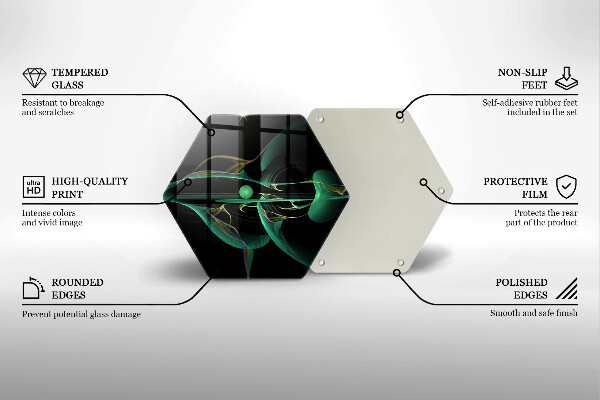 Kuchynská doska veľká zo skla Moderná abstrakcia