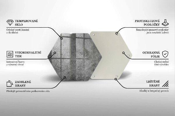 Kuchynská doska zo skla Textúra betónového kameňa