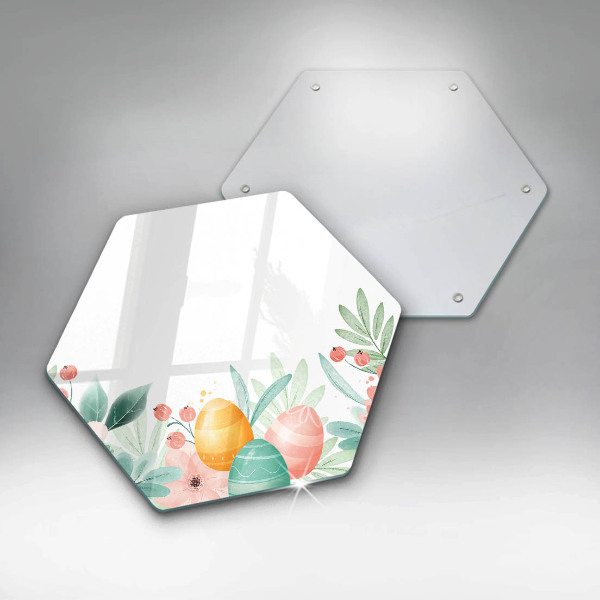 Kuchynská doska veľká zo skla veľkonočné vajíčka