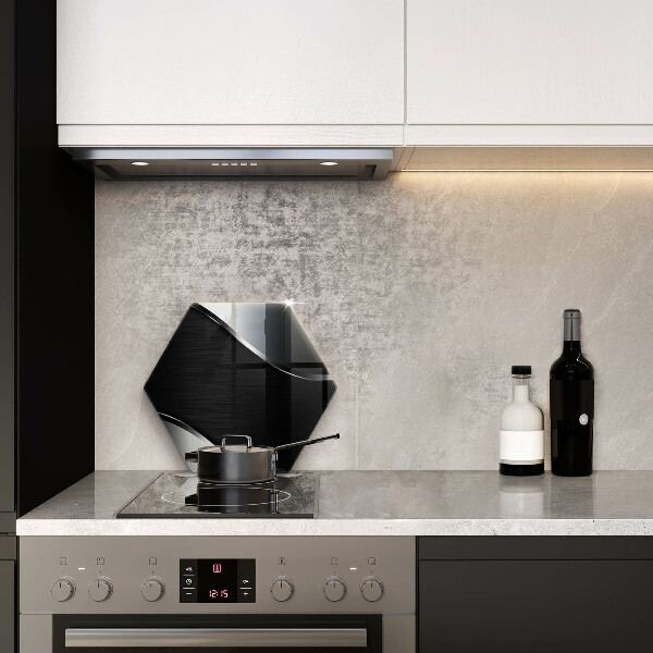 Kuchynská doska veľká zo skla Kovová abstrakcia