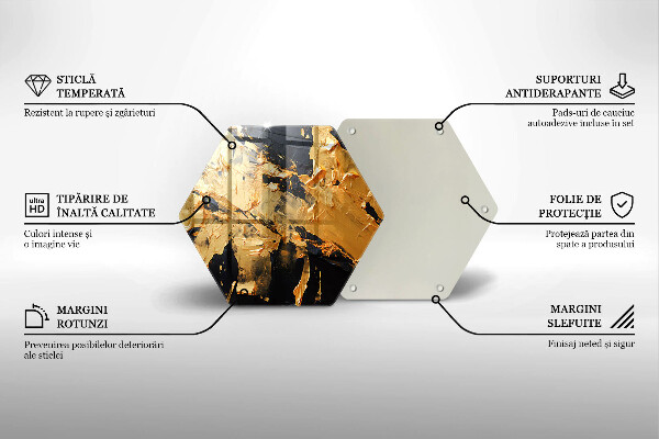 Kuchynská doska veľká zo skla Elegantná textúra laku