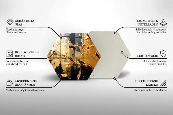 Kuchynská doska veľká zo skla Elegantná textúra laku