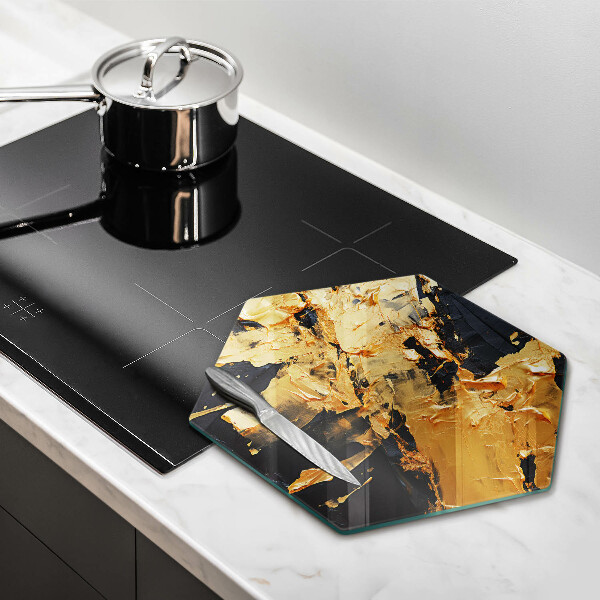 Kuchynská doska veľká zo skla Elegantná textúra laku