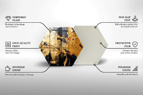 Kuchynská doska veľká zo skla Elegantná textúra laku