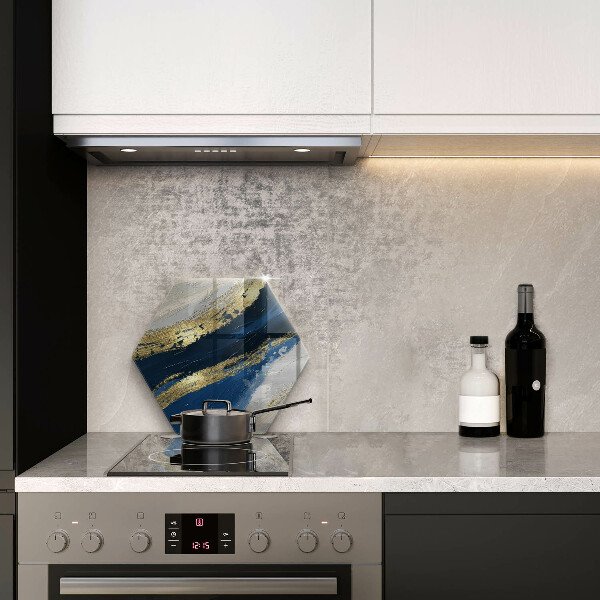 Kuchynská doska veľká zo skla Textúra so zlatom