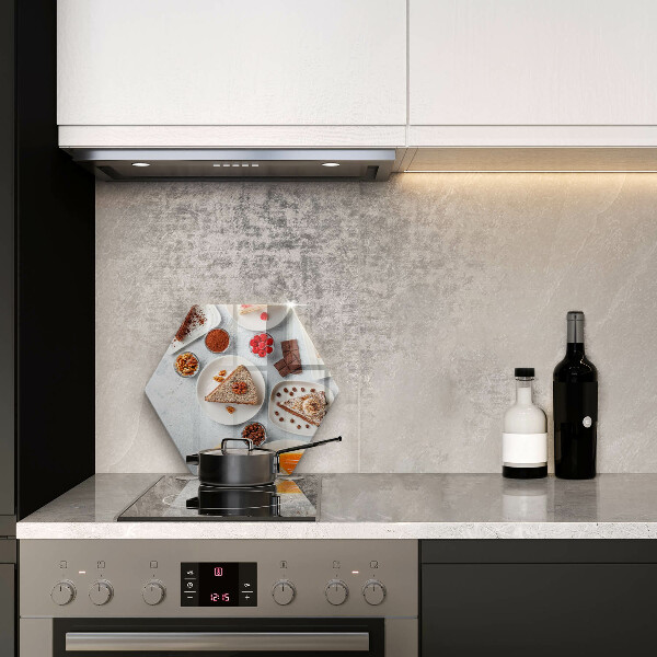 Kuchynská doska veľká zo skla Sladkosť koláča