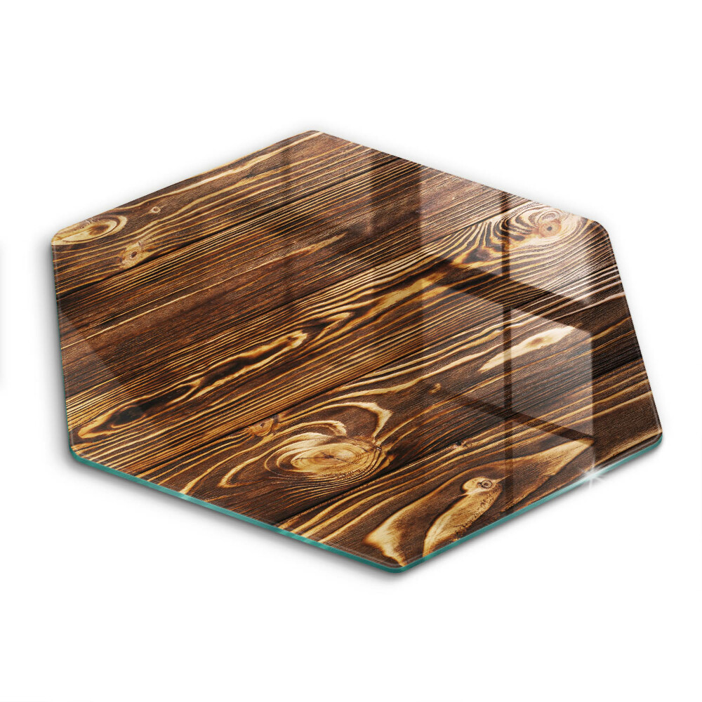 Kuchynská doska veľká zo skla Textúra dreva