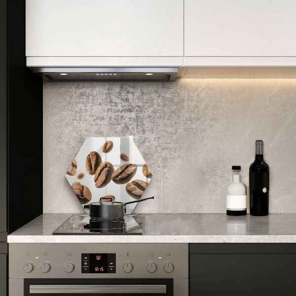 Kuchynská doska veľká zo skla Kávové zrná