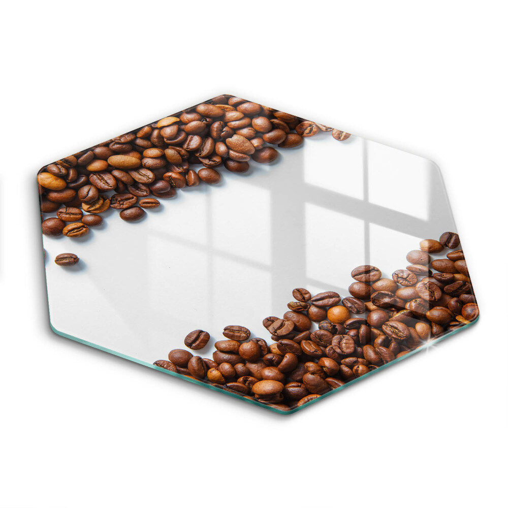 Kuchynská doska veľká zo skla Kávové zrná