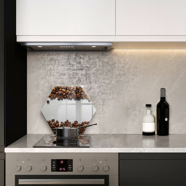 Kuchynská doska veľká zo skla Kávové zrná