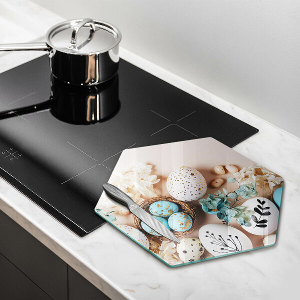 Kuchynská doska veľká zo skla Veľkonočné ozdoby