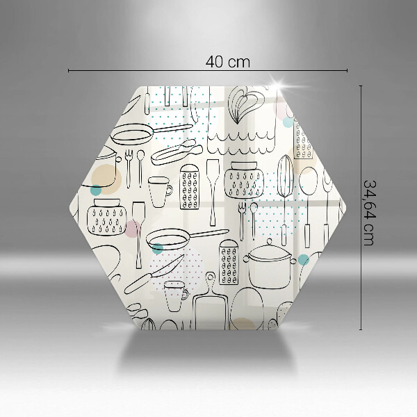 Kuchynská doska veľká zo skla Kuchynské doplnky