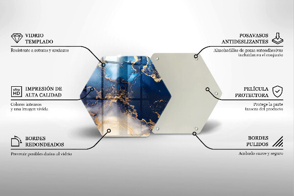 Kuchynská doska veľká zo skla Mramorová abstrakcia