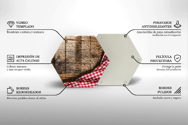 Kuchynská doska veľká zo skla Drevený stôl