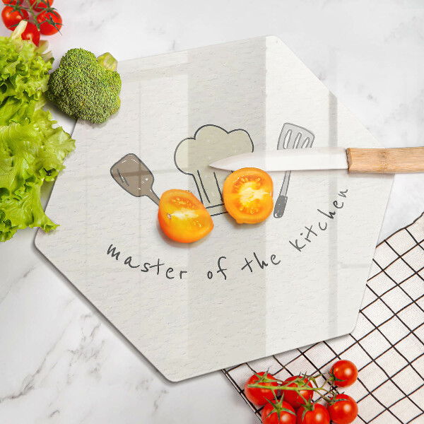 Kuchynská doska veľká zo skla Master of the Kitchen
