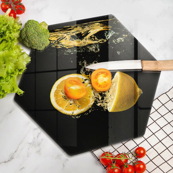 Kuchynská doska zo skla Šťavnaté citrónové ovocie