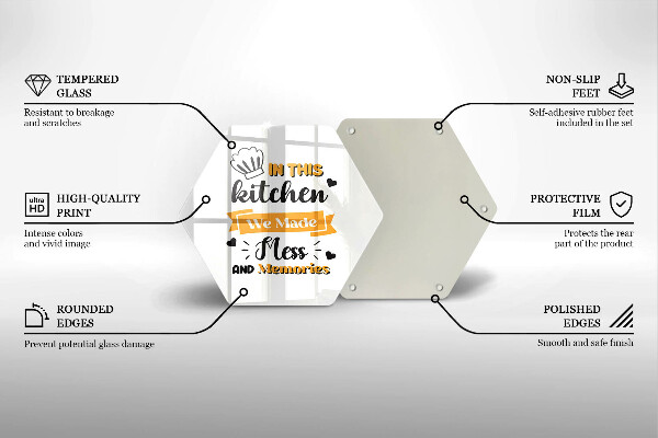 Kuchynská doska veľká zo skla In this kitchen we made mess and memories