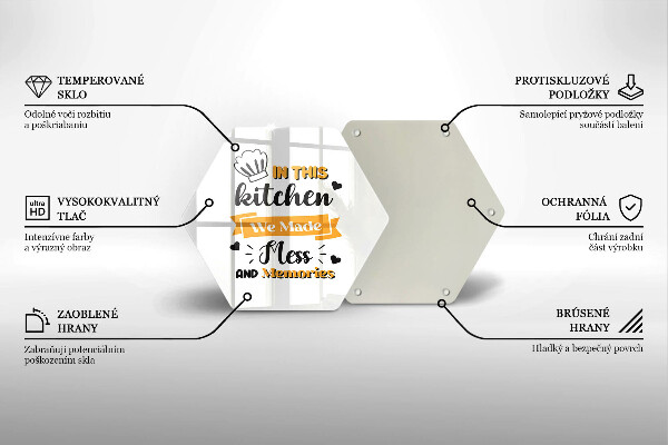 Kuchynská doska veľká zo skla In this kitchen we made mess and memories