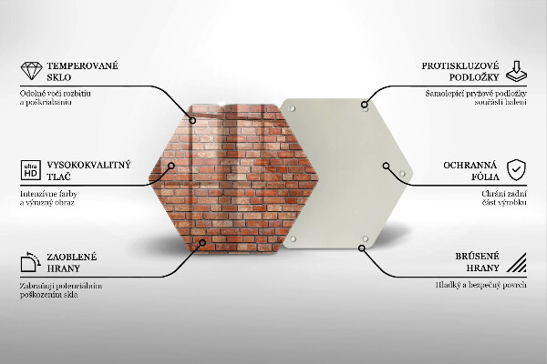 Kuchynská doska zo skla Murovaná stena