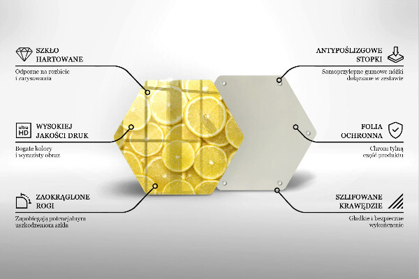 Kuchynská doska zo skla Citrónové ovocie