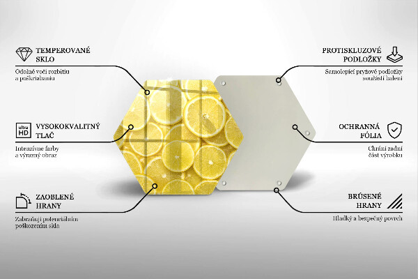 Kuchynská doska zo skla Citrónové ovocie