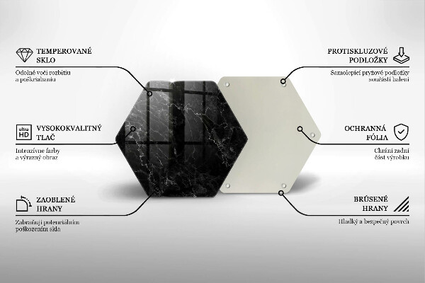 Kuchynská doska zo skla Elegantný mramor
