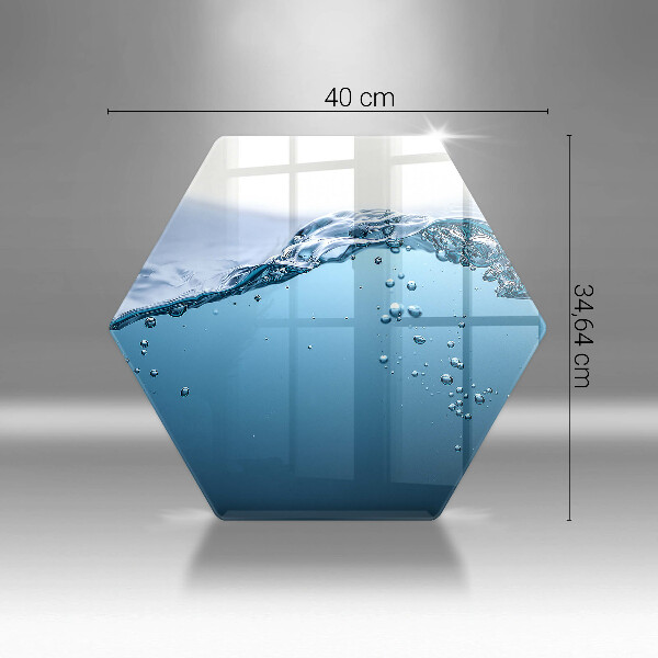 Kuchynská doska zo skla Modrá voda