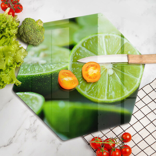 Kuchynská doska zo skla Limetkový citrus