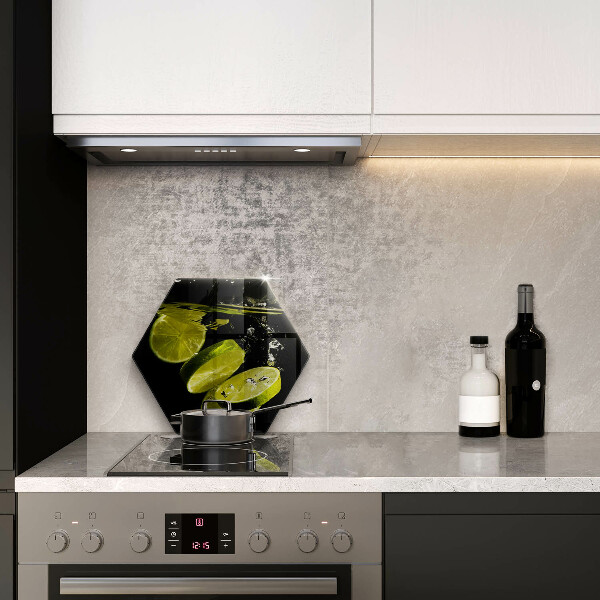 Kuchynská doska zo skla Limetky vo vode