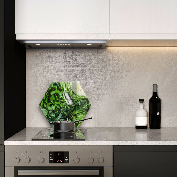 Kuchynská doska zo skla Zelená zelenina