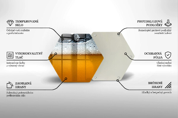Kuchynská doska zo skla Pite pivnú penu