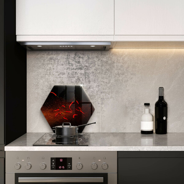 Kuchynská doska zo skla Horúce čili papričky