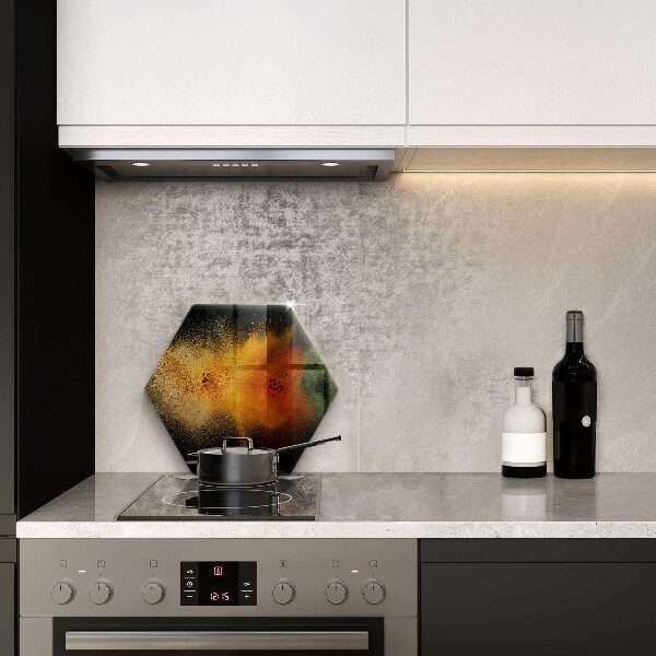 Kuchynská doska veľká zo skla Farebné korenie